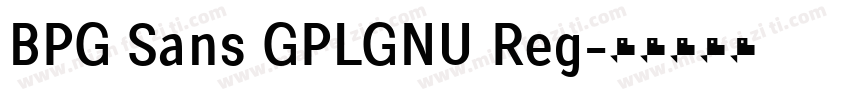 BPG Sans GPLGNU Reg字体转换